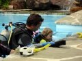 Simon & Tristan reviewing skills.
